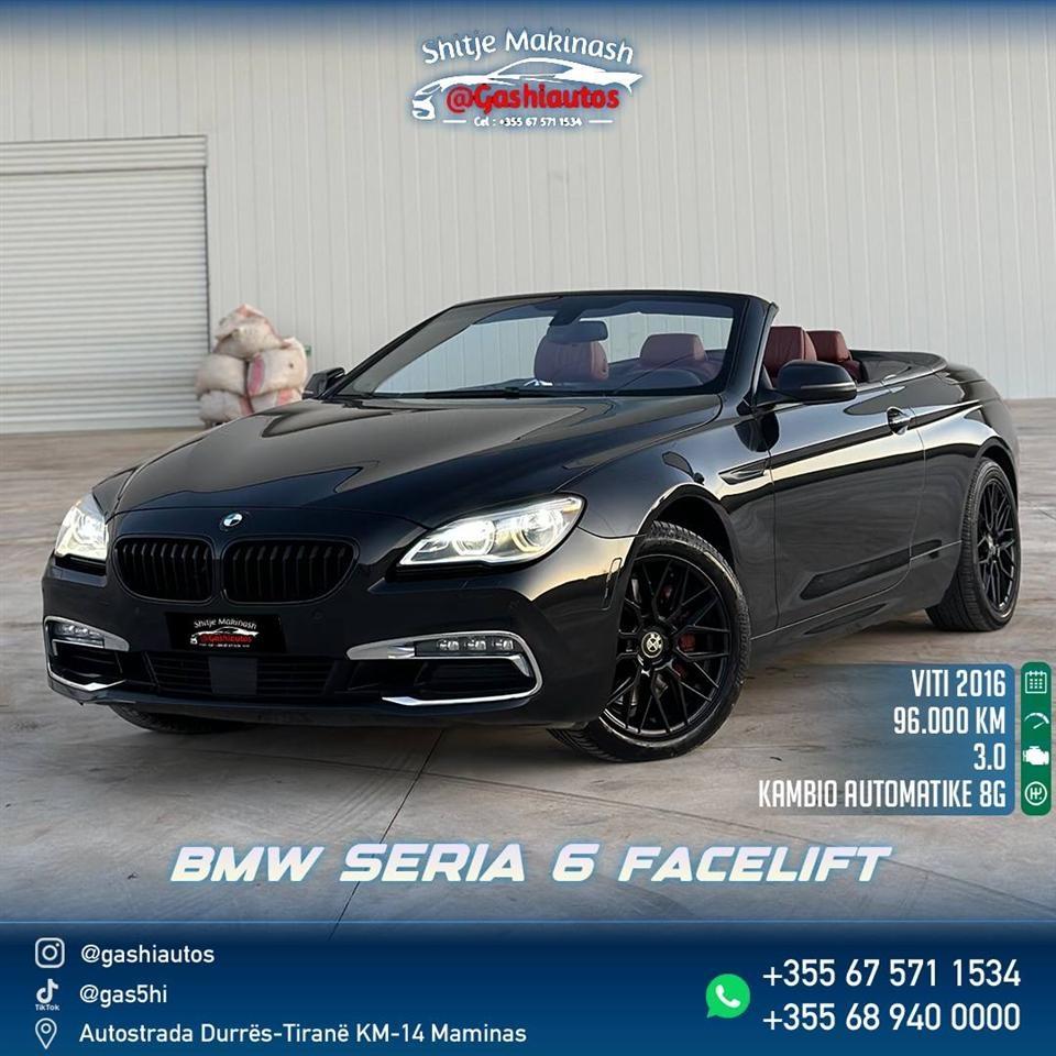 BMW Serie 6
Stili i trupit Cabriolet
Viti i prodhimit 11/2016
96000 Kilometrra me garanci qe nga momenti i daljes nga fabrika
Shijoni kalimin në hapësirë të hapur me këtë BMW Serie 6 Cabriolet të vitit 2016. Automjeti ofron një dizajn të sofistikuar, linja elegante dhe ndërtim të lartë cilësie.
Me motor të fuqishëm dhe teknologji të avancuar të ndërtuar për performancë maksimale dhe komoditet të lartë, ky Cabriolet është zgjedhja perfekte për ata që duan stil dhe luks në rrugë. Pajisje të plota sigurie, navigacion dhe rememberingi dinamik e bëjnë atë të përshtatshëm për udhëtime të gjata dhe rrugë të shpejta.
Motor fuqimisht 3.0L TwinPower Turbo
Kambio automatie 8-G speed ZF
Cilësime sportive M Sport
Kontroll të adaptueshëm të amortizatorëve , timonit dhe te sedileve
Kabriolet me tavan të ngjitur me një buton
Navigacion i integruar me ekran të madh
Sisteme të avancuara sigurie: brake assist, park assist, camera mbrapa etj
Kroskoti me cilësi të lartë me materiali luksoz dhe detaje prej druri , lekure totale ngjyre vishnje
Suspensjone sportive për performancë maksimale
Dritat LED
Sistemi audios premium
Rrota me dizajn modern dhe gjerësi të bollshme
Komoditet i larte per shoferin dhe pasagjeret
KEYLESS GO
Multimedia interface
Sedilje me ngrohje elektrike dhe memorie
Auto Hold
Frenat e dores elektrike
4 Modalitete drejtimi per motorrin dhe kambion
Edhe shume opsione te tjera qe mund ti shikoni tek makina
na vizitoni ne
Autostrada Durres-Tirane KM 14 Maminas
+355675711534