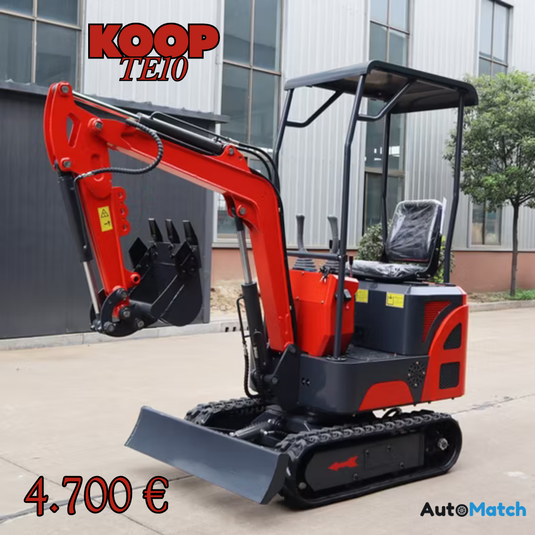 Shesim Mini Ekskavator TE10 - Pesha 1 Ton – 2025 | I RI
🏭 Import direkt me çmim fabrike
💰 Çmimi: 4.700 €
✅ Përfshin transportin internacional + doganën
🔧 Motor KOOP Euro 5
📅 Prodhim 2025
🆕 Gjëndje – i ri nga fabrika, zero orë pune 
🛞 Zinxhir gome
📐 Ideal për oborre, bujqësi, kanale, punë ndërtimi të lehta
🔩 Ekonomik, kompakt dhe shumë praktik
📩 Na kontakto për blerje dhe porosi
📞 068 424 9049
🏢Cilësi - Siguri - Çmim - AutoMatch AL
#MiniEkskavator #1Ton #AutoMatchAL #MakineriNdërtimi #Ekskavator