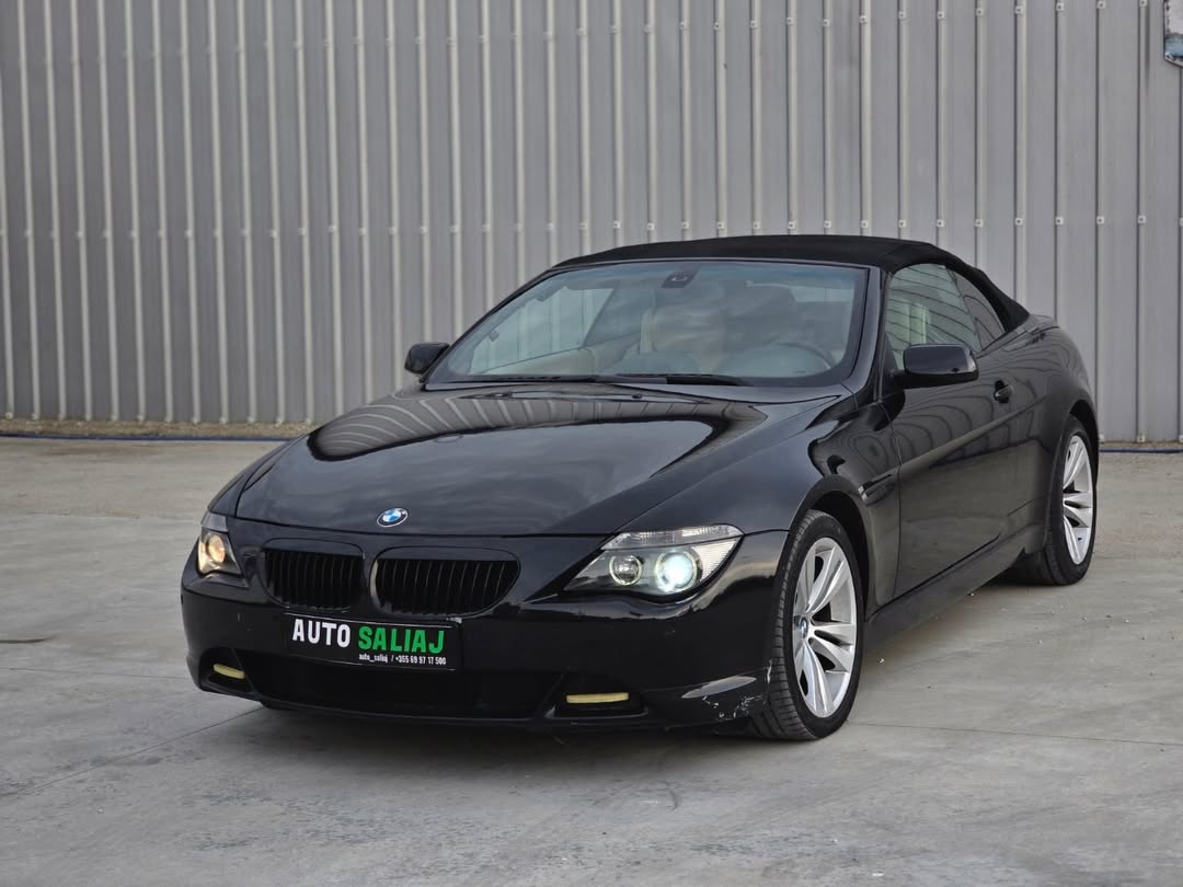Ne shitje ⤵️
● Bmw seria 6 - 4.4L V8 Benzin ●
▪︎ Motorri 4.4L Benzin (305hp)
▪︎ Viti 2004
▪︎ Kambio Automatike
▪︎ 200.000km origjinale ✔️
▪︎ Sendiljet Elektike fryrje/shfryrje +Memorie
▪︎ Sensor dritash / Sensor shiu
▪︎ Shumllojshmeri komanda ne timon / F1 ne timon
▪︎ Limitator shpejtesie
▪︎ Klima tronike
▪︎ Xhamat elektrik / Disqe alumini
▪︎ Pasqyrat elektrike me palosje
▪︎ Radio, Player CD, DVD Player, USB,  Bluetooth, Aux
▪︎ Dhe shume opsione te tjera..
▪︎ Makina eshte komode, e shpejt dhe shume e sigurt !
❗Makina eshte ne gjendje perfekte nga ana motorrike dhe xhenerike, mund ta kontrolloni te mekaniku juaj me i besuar.!
✔Me dogan te paguar✔
💲Cmimi: i diskutueshem !
↪Cel: 069 21 51 106