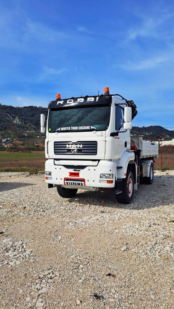 Man TGA 18/480 Viti 2005 4x4 Full Opsion AirConditon 
Manual Palfinger 16.502 5 Dalje Hidraulike Pult Linj Kove Vetshkarkues 3 Anet Konvertohet Ne Kok Traileri  52.000 Euro +355 686 4444 99