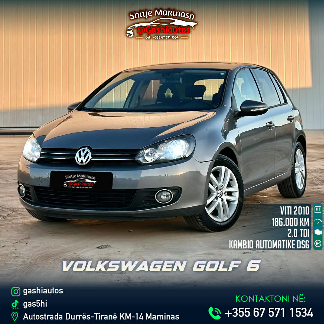 +355675711534
GOLF 6
VITI 2010
MOTORR 2.0 NAFT
186 MI KILOMETRA
KAMBIO AUTOMAT
SENSOR PARKIMI
NAVIGATOR
XHAMA TE ZI ORIGJINAL
KAMER PARKIMI
CLIMA BI ZONA
DRITAT XENO
KOMANDA NE TIMON
DISQE ALUMINI
LETRAT E PAGUARA
CDO SHERBIM TE KRYER
CMIMI 6300 EURO