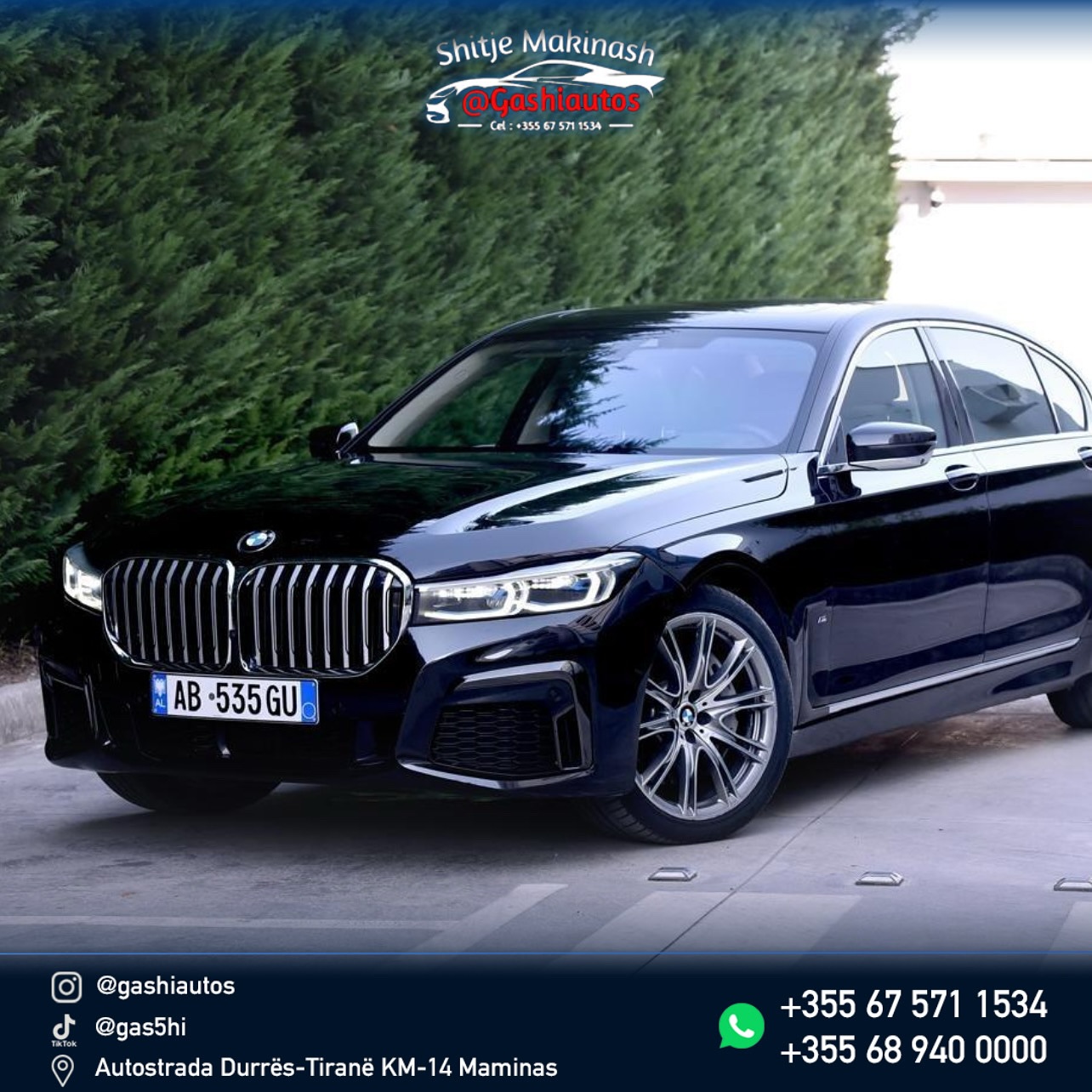 +355675711534
Bmw 750LI X-drive (4x4)
Mundesi Ndrrimi Me Makin Me TE VOGEL OSE APPARTAMENTE
Viti prodhimit 2017
LUK original BMW 2022
FENER LAZER
Motor 4.4 benzine (450 kuaj fuqi)
60.000 km originale te verifikueshme kudo me garanci
VERSIONI me FULL EXTRA i mundshem i modelit, cmimi i blerjes 186.000€
• Version 4 vendesh
•Individuale
•5 modalitete driving ( adaptive, sport, comfort, comfort +, Eco Pro super ekonomike)
•Lungo presidencial
•Pakete Chauffeur ( sedilja pasagjerit para paloset per te krijuar mundesi comfort per pasagjerin mbrapa)
• Gomat mbrapa kthehen
•Executive lounge
•Kamera 360grad + kamera satelitore + vete parking
• Sediljet te 4ta ngrofje,ftofje,masazh
• Head up display (shfaq km ne xham dhe harten)
• Collison allert and prevent (njoftim pee rrezik para makine ose kembesori dhe vete frenim.3 rast rreziku
• Line assist (nuk lejon kalimin nga njera karrexhat tek tjetra dhe pret timonin vet)
•Steering assist (ne autopilotim makina pret timonin vet)
•Distronic plus
•Side collision assist (mbron nga aksidentet anesore ne autostrada duke manovruar vete)
• 2x Sky lounge ( 2 baha te pajisura me dritat led te cilat nderrohen me ledin e brendshem te makines)
• Ambient lights
• Sistemi me i mire i audios Bowers & Wilkins
•Sistem parfumi makine me 2 Parfume te nderrueshme
•Tablet qendrore mbrapa per kontrollin e makines
• Perde anash dhe mbrapa
• 2 TV + pult mbrapa qe lidhen dhe me telefon
• Tavoline pune mbrapa